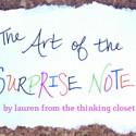 The Art of the Surprise Note by Lauren fromThe Thinking Closet