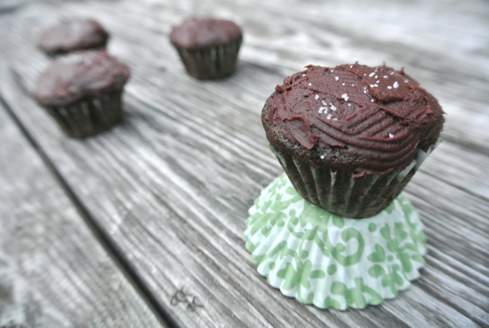 salted caramel cupcake